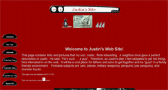 Desktop Screenshot of justinssite.com