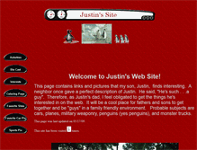 Tablet Screenshot of justinssite.com